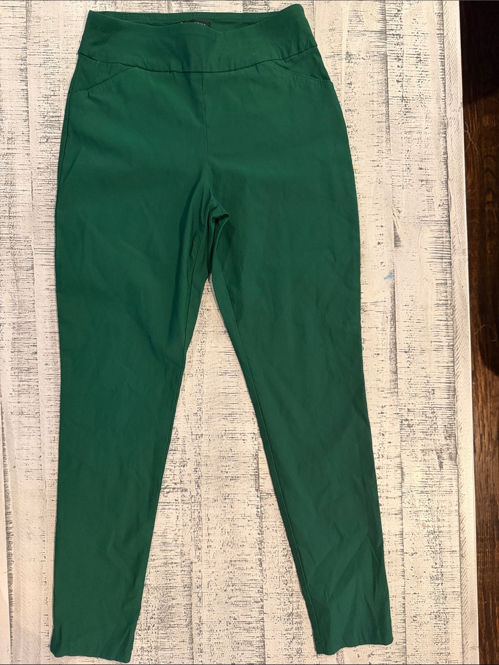 Versona Emerald Green Straight-Leg Ponte Pants